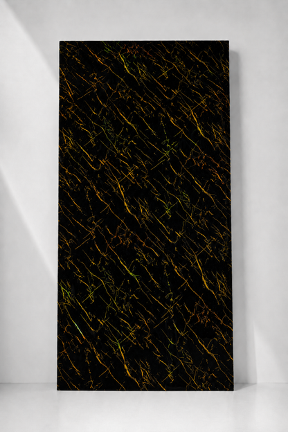 Black & Gold Fleck Marble PVC Wall Panel