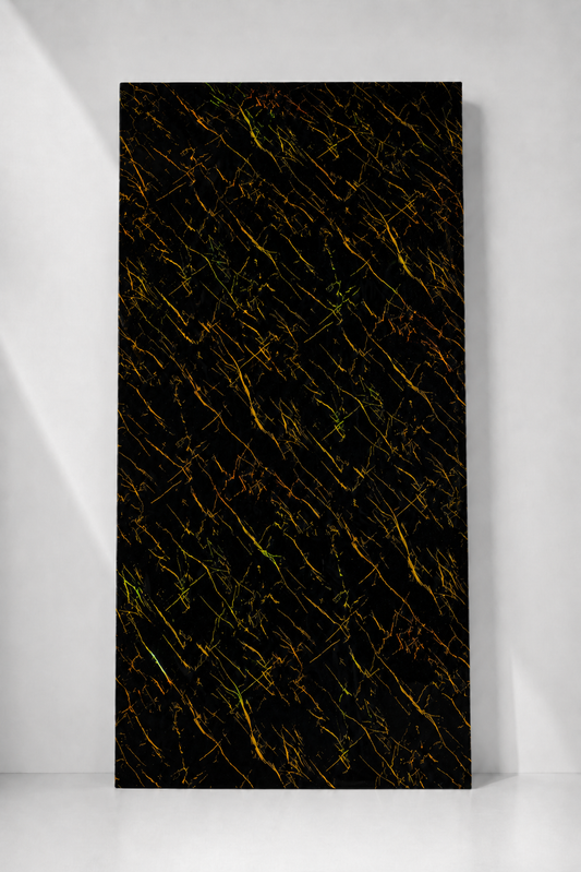 Black & Gold Fleck Marble PVC Wall Panel