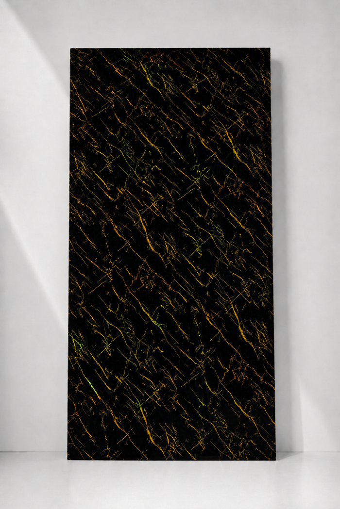 Black & Gold Fleck Marble PVC Wall Panel