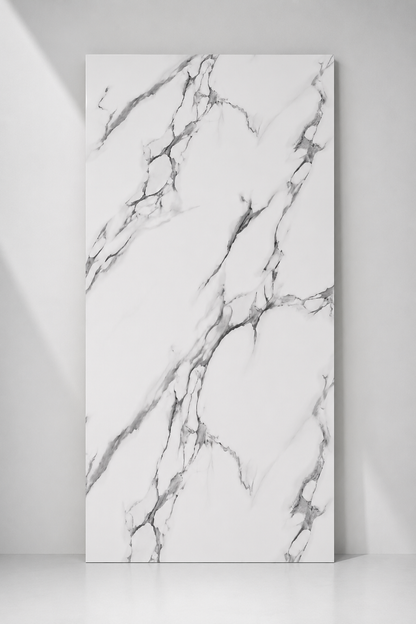 Carrara White & Grey Marble PVC Wall Panel