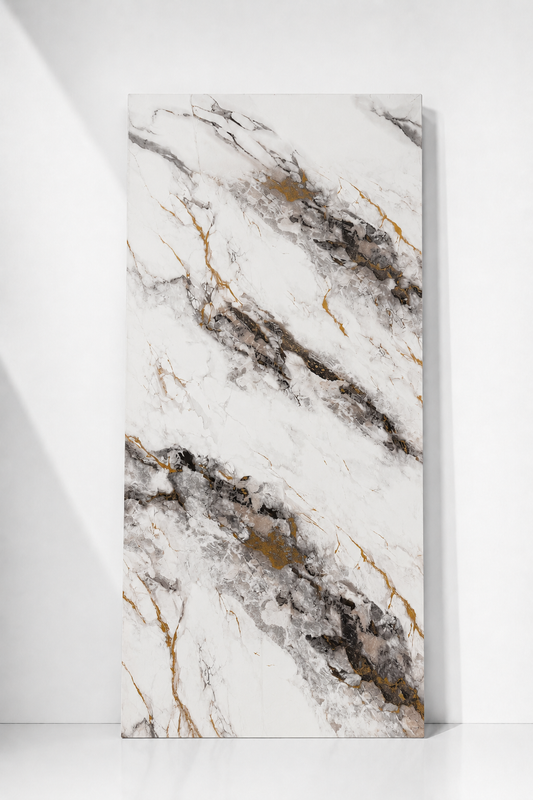 Brown & Gold  Marble PVC Wall Panel