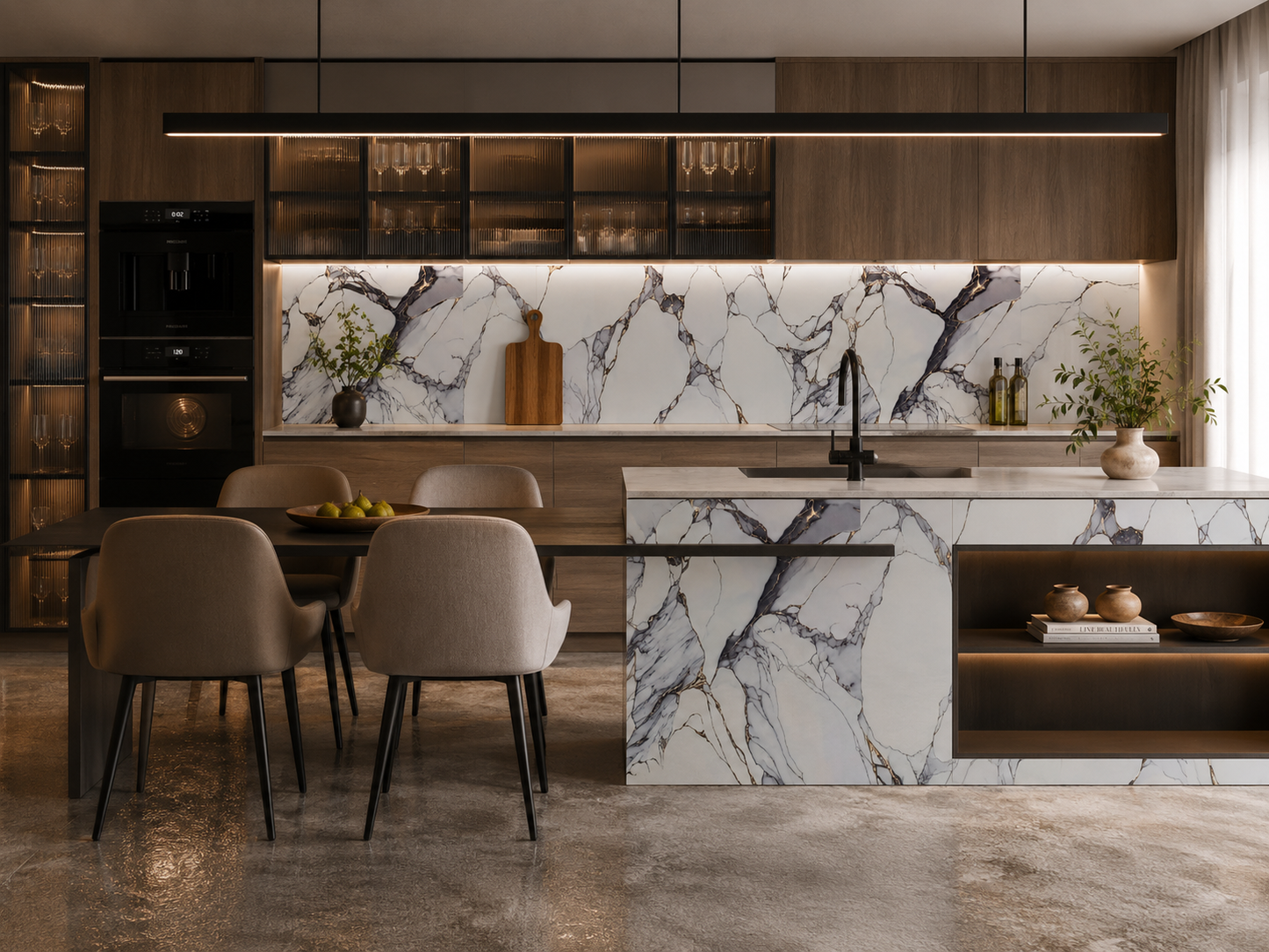 Amethyst Purple Marble PVC Wall Panel