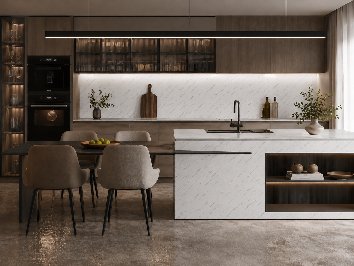 Frost White Marble PVC Wall Panel
