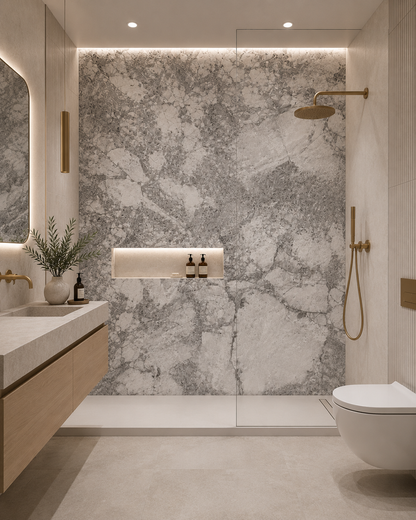 Grey Stone Marble PVC Wall Panel