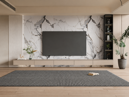 Calacatta White & Grey Marble PVC Wall Panel