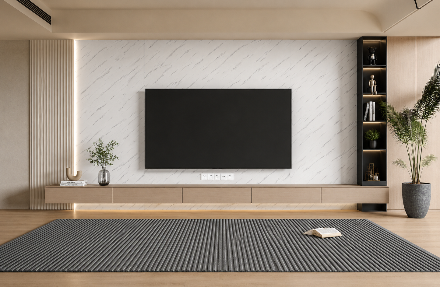 Frost White Marble PVC Wall Panel