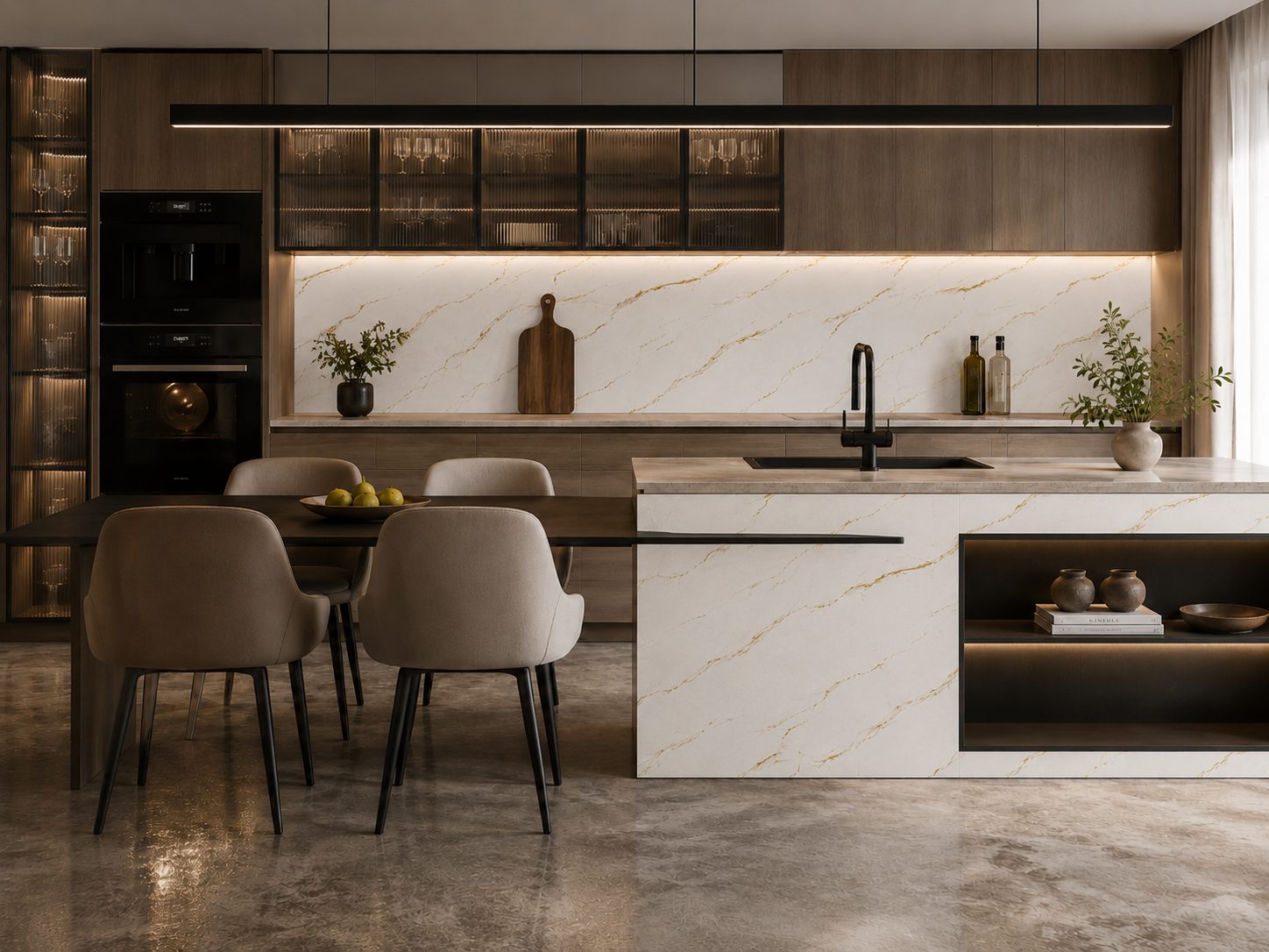 Calacatta Oro · Kitchen design visualization