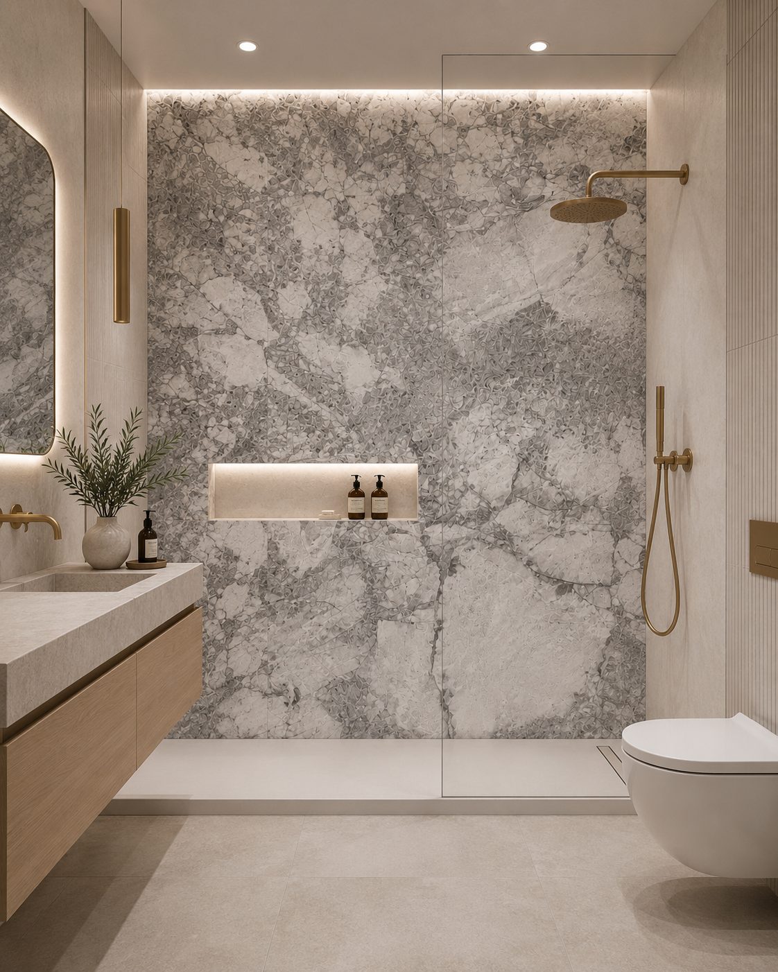 Grigio Onyx · Shower design visualization