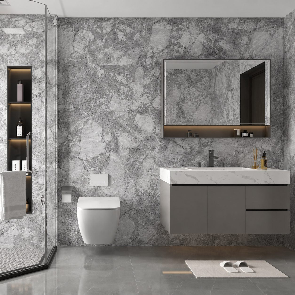 Grigio Onyx · Bathroom design visualization